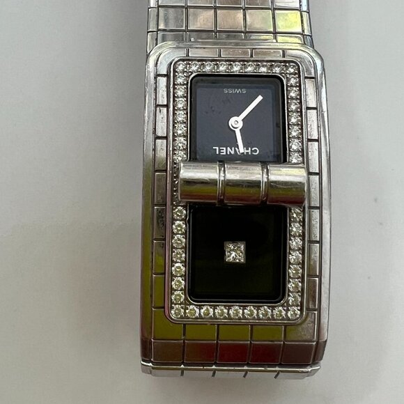 Chanel Code CoCo black lacquered dial ladies wrist watch - Picture 2 of 6